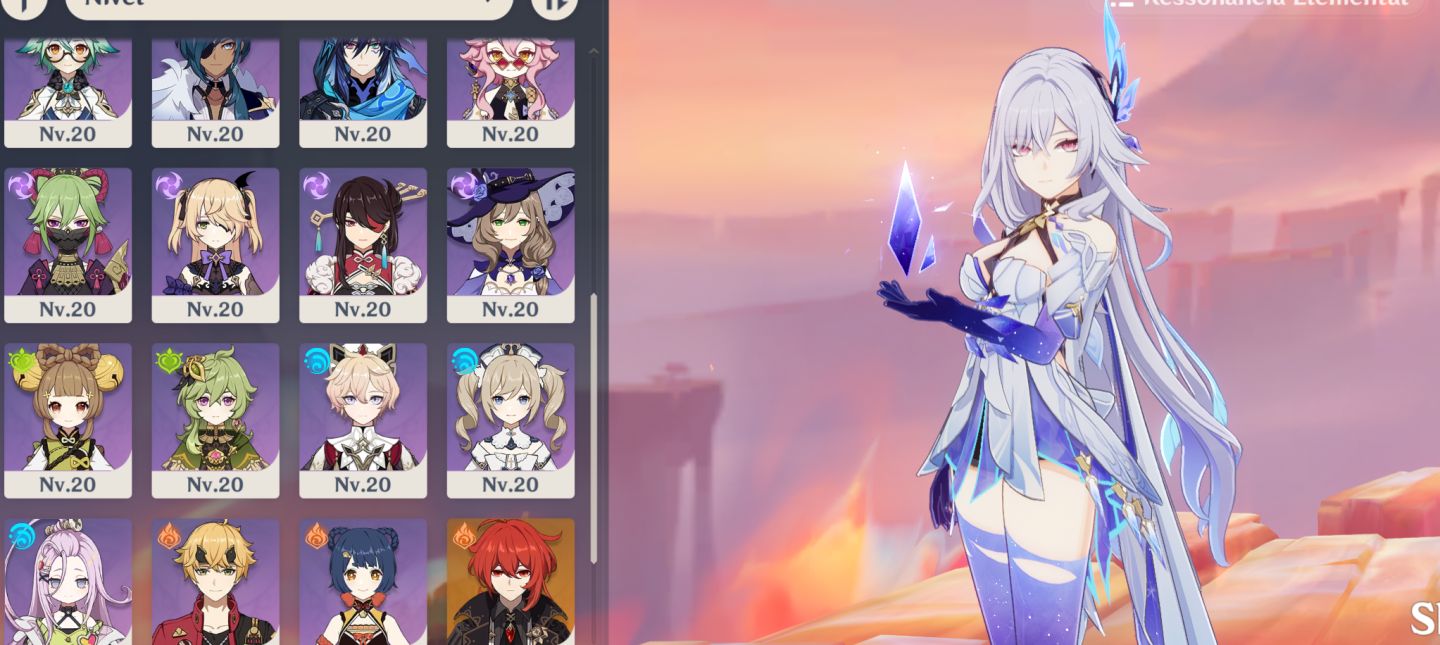 CONTA GENSHIN IMPACT SKIRK + MAVUIKA AR 42