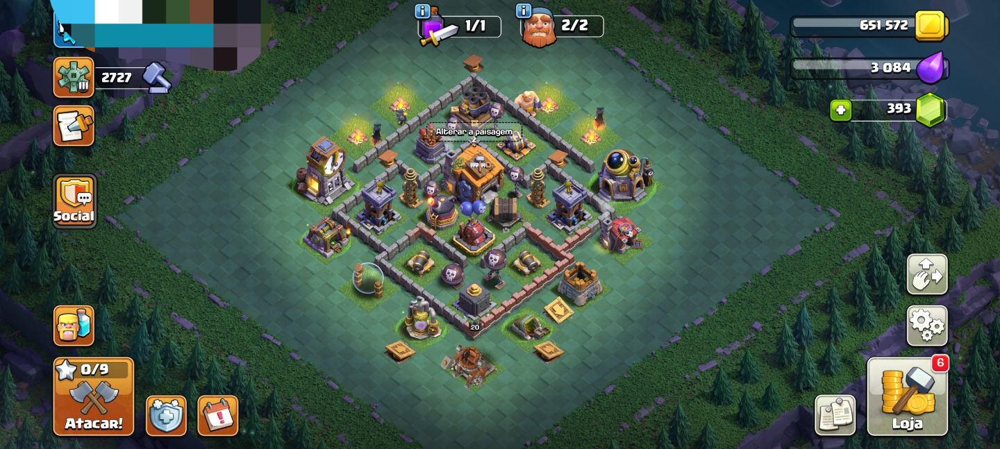 CONTA CLASH OF CLANS CV13 BEM EVOLUÍDAa