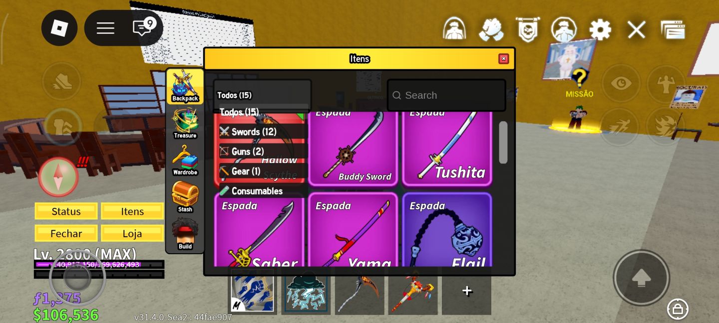 CONTA BLOX FRUITS LVL MAX | MUITOS ITENS RAROS + PERMANENT ROCKET