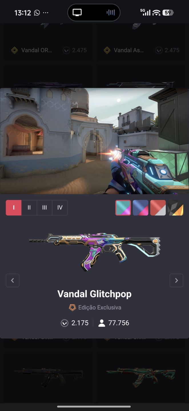 Conta ValorAnt BETA com muitas skins