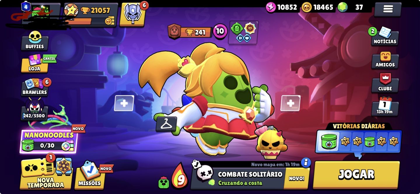 Conta de Braw com 21k de troféus e dois Passes e uma conta de clash arena 19
