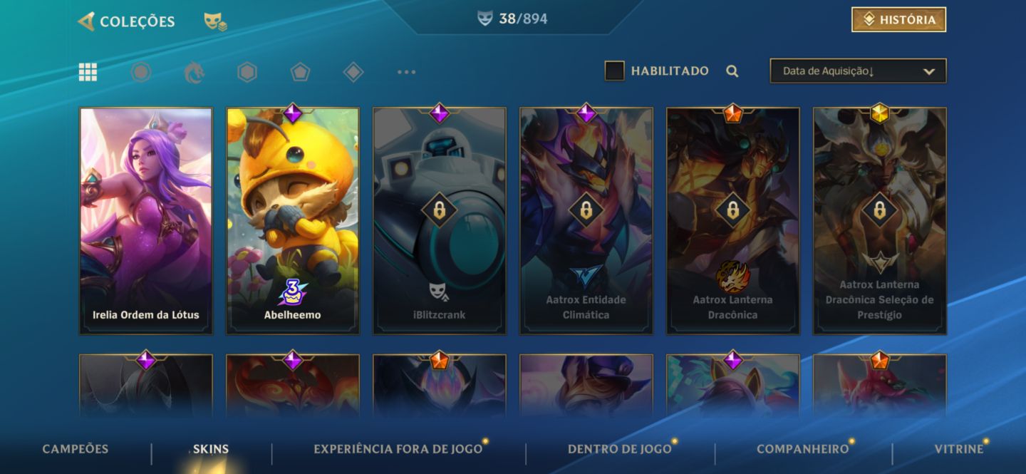 WILD RIFT SMURF PREMIUM COM SKINS RARAS MESTRE EM DUAS TEMPORADAS