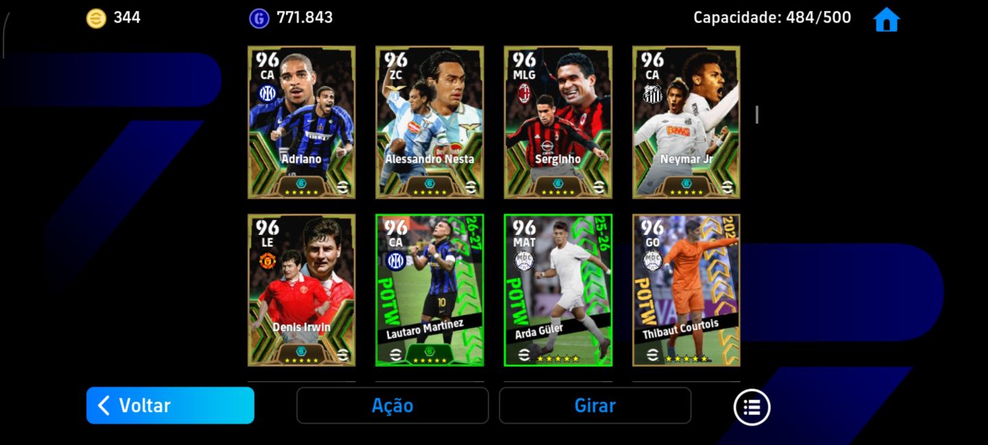 CONTA EFOOTBALL MOBILE COM 3266 DE FORÇA!