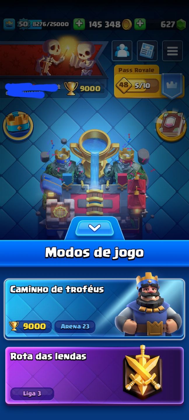 CONTA DE CLASH ROYALE 9K TROFEUS FULL ACESSO