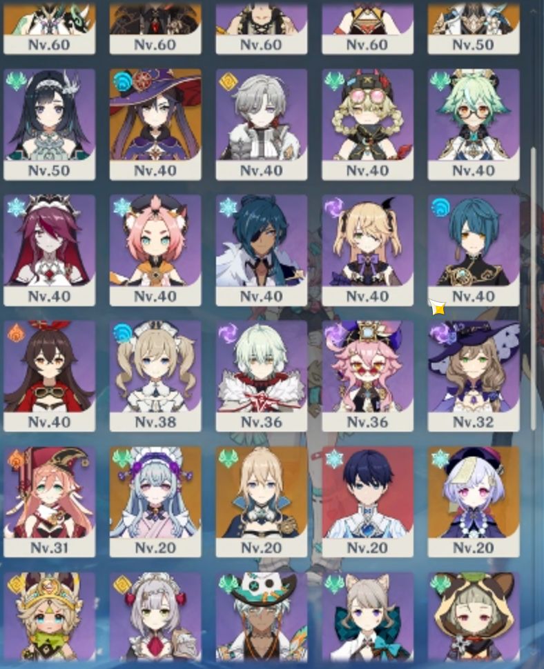 [PROMOÇÃO]- 16 PERSONAGENS 5 ESTRELAS (ODETTE, VESNA, VARESA C1, COLUMBINA, ETC)