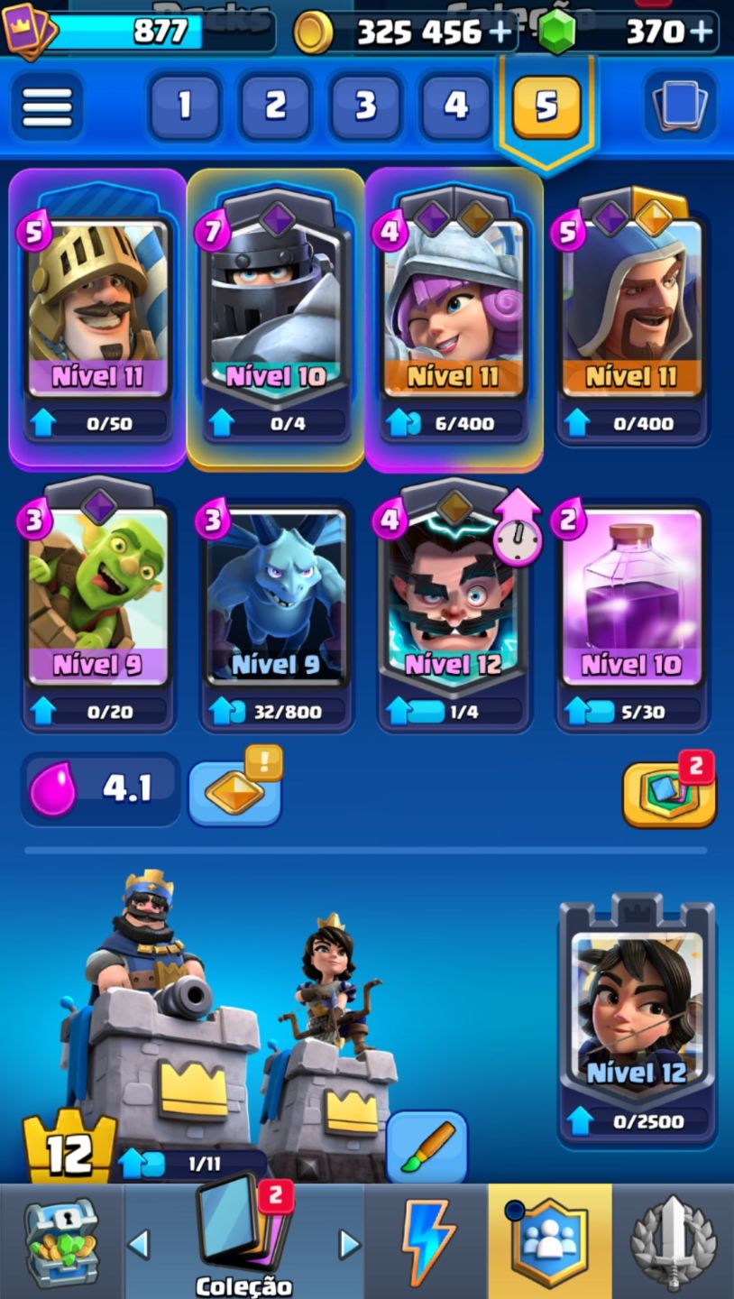 Conta clash royale arena 15 | trophies 5139 | cartas 101 | cartas lendarias 8