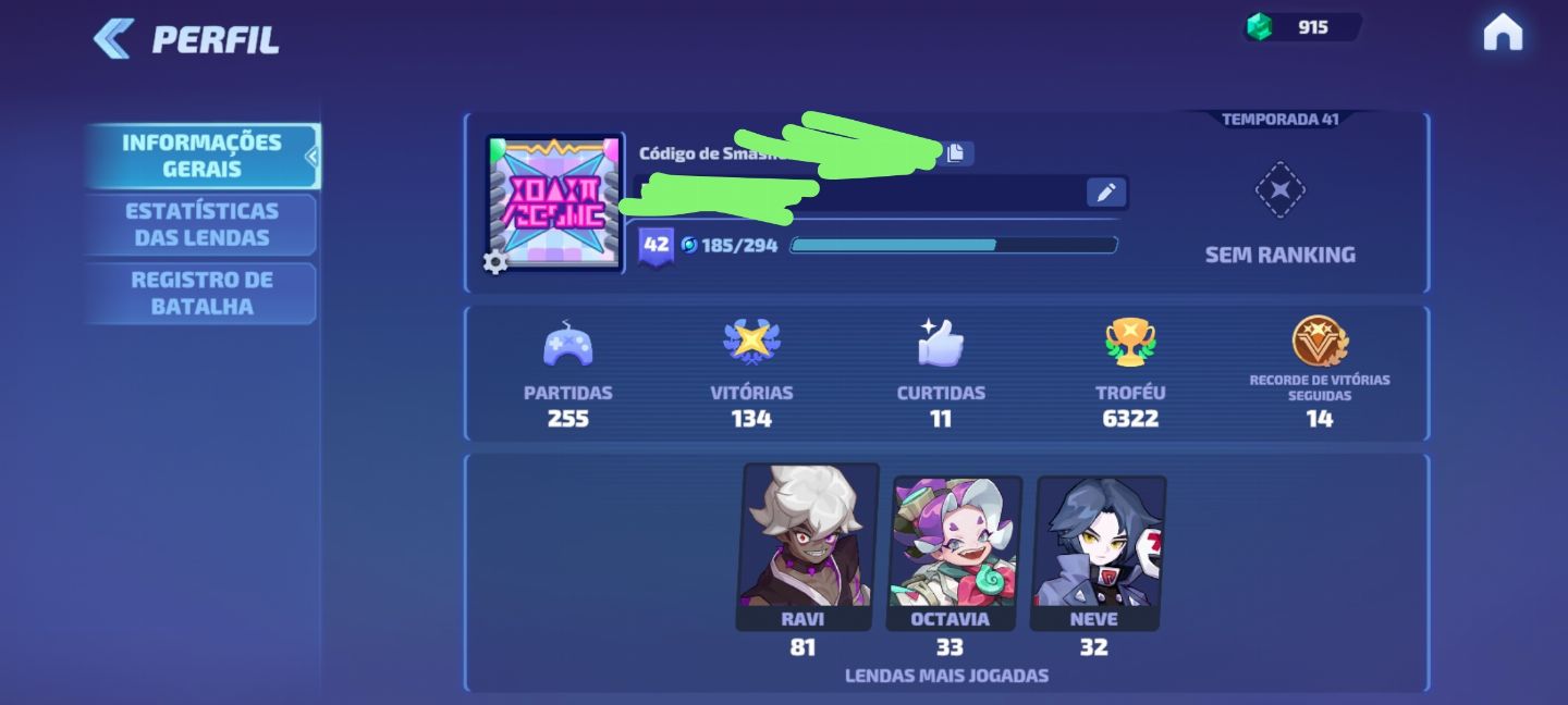 CONTA DEIS DE 2021 COM SKIN RARA DO PETER, SMASH LEGENDS ( PROMOÇÃO )