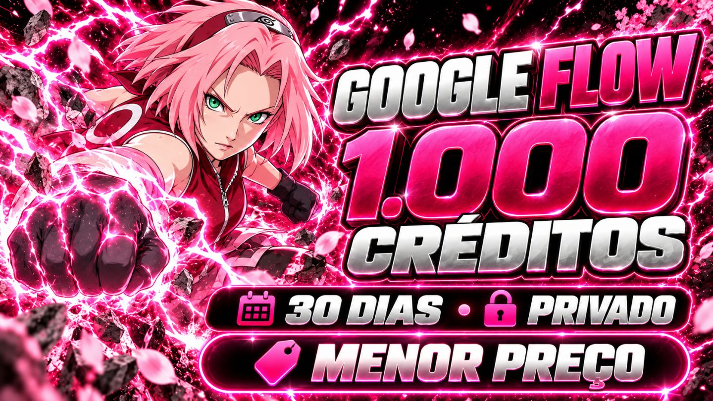 Google Flow | 1.000 Créditos | 30 Dias | Conta Privada | Veo 3.1 |