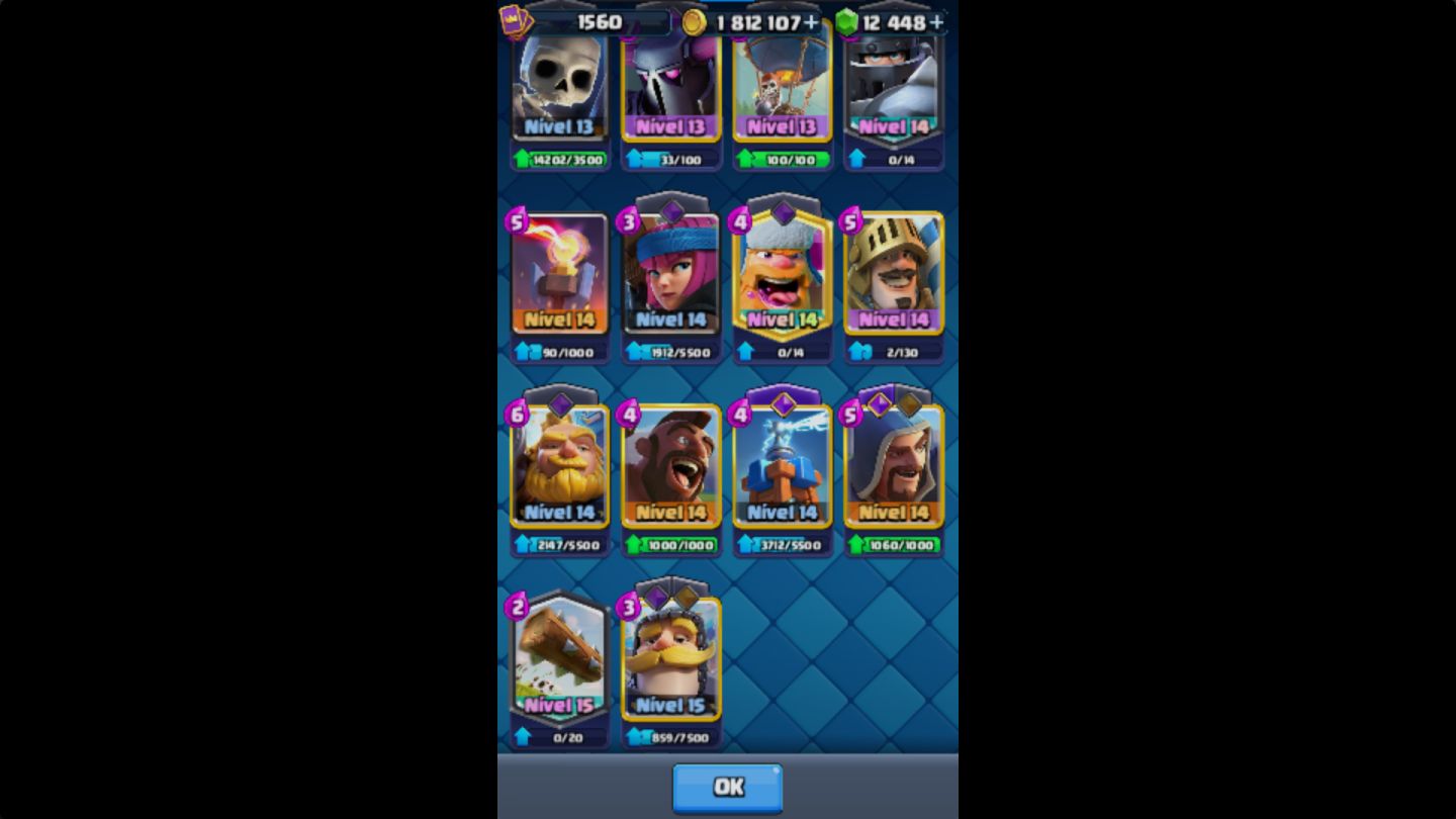 CONTA EVOLUÍDA + 12 MIL GEMAS PRA GASTAR