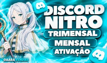 [Melhores Preços] Discord Nitro Mensal/Trimensal + Ativação