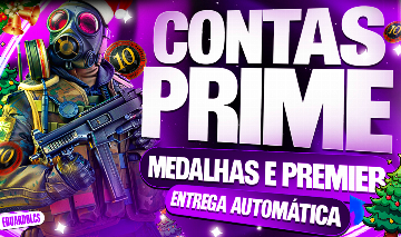 CS2 PRIME + PREMIER + JOGOS + MEDALHA + LEVEL STEAM