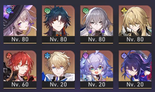 Conta Star Rail Anaxa E6S1 Silver wolf 999 E2S1 ar 70 muitos t5 buildados!
