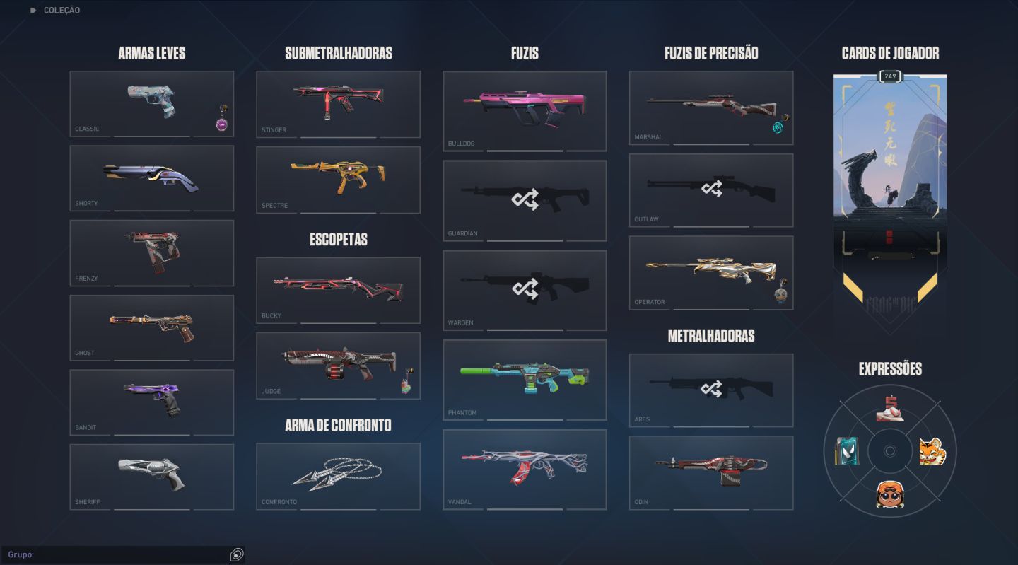 Conta Full Acesso com todas as skins primárias, com mais de 1k gastos.