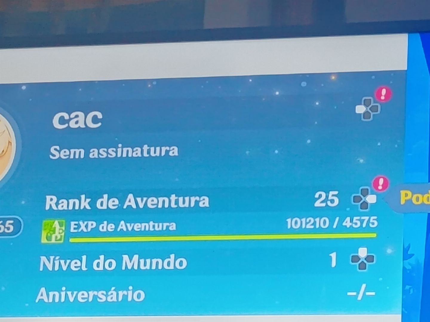 ANIVER LIVRE/101K XP ACUMULADO\TAIWAN-LINNEA+CHASCA+2 T5+2.7K GEMAS+33 GIROS