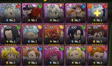 CONTA DE 7DS COM VARIOS ULTRA E SSR
