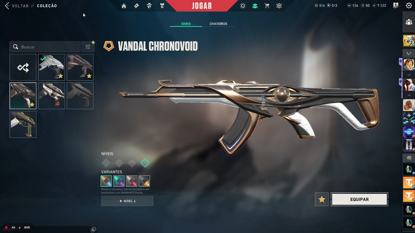 Conta Valorant com Xenocaçadora e muitas skins