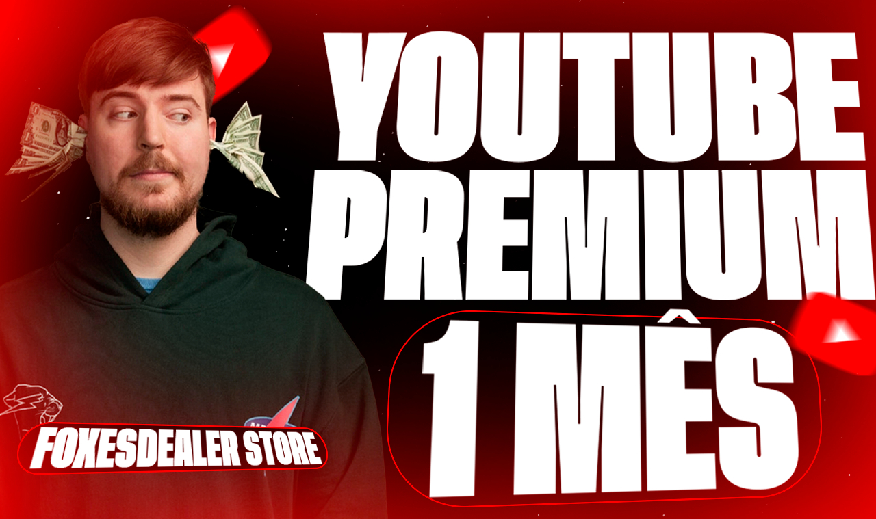 YOUTUBE PREMIUM (1 MÊS)