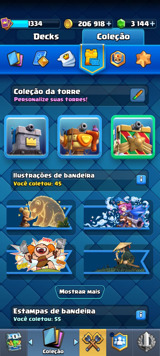 Conta Clash Royale 6 anos / 8 evoluções / 4 heróis / 3 campeões / 3000 gemas