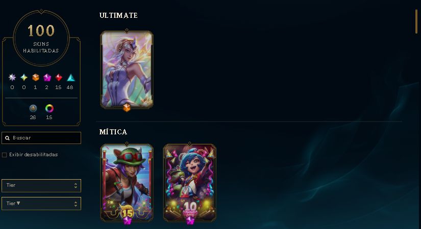 CONTA DE LEAGUE OF LEGENDS COM 100 SKINS