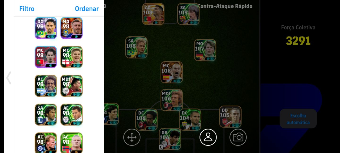 Conta efootball 0 prefeitura, muitas cartas era PES