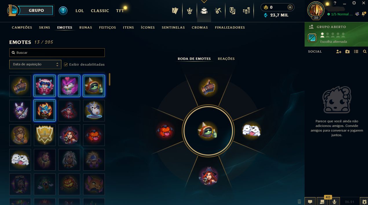 Conta Lol | Unranked | 2k EL 23k EA | Lvl 30 | Full Acesso | Entrega Automática