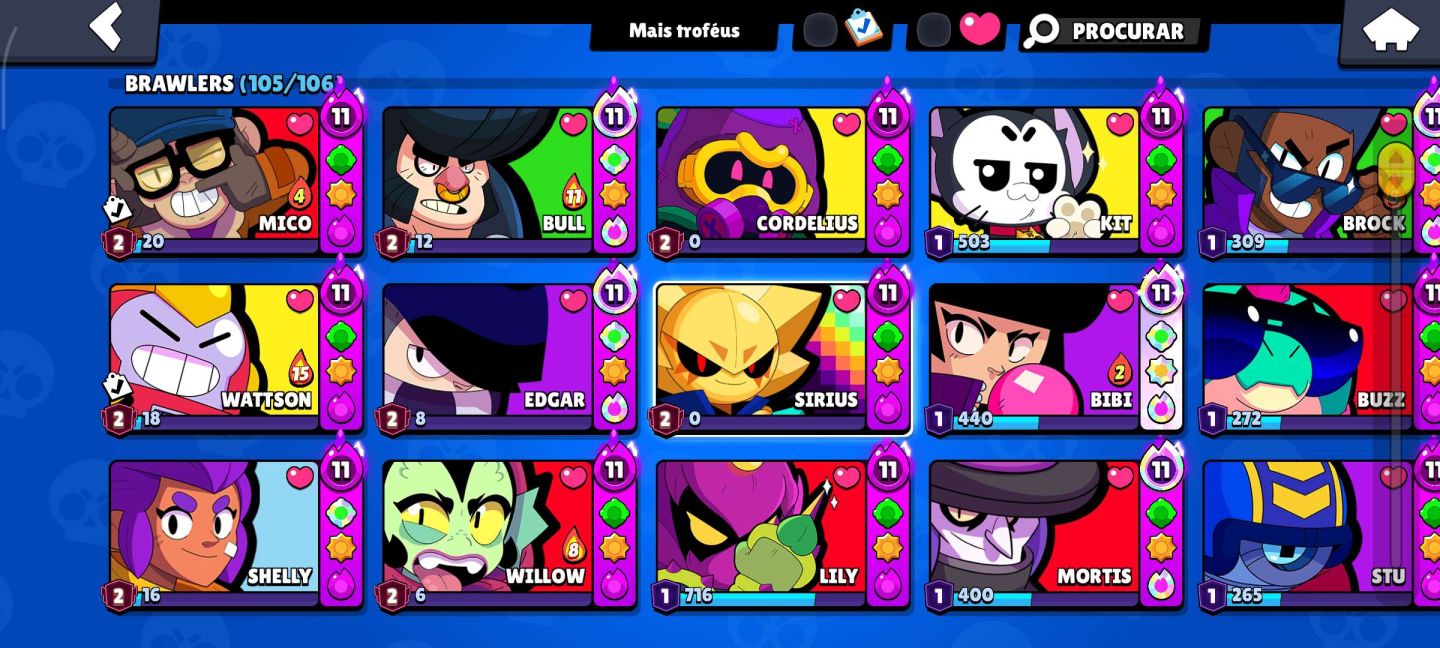 CONTA RARA DE 2018 - 122.000 TROFEUS - SKINS UNICAS- PARA SAIR HOJE-TODOS BRAWL