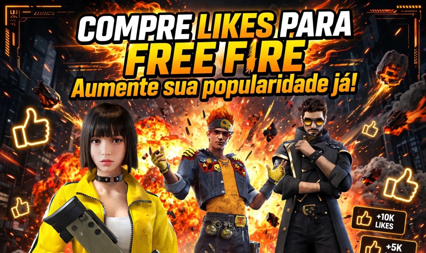 LIKES FREE FIRE PELO ID, 1540 LIKES + BRINDE