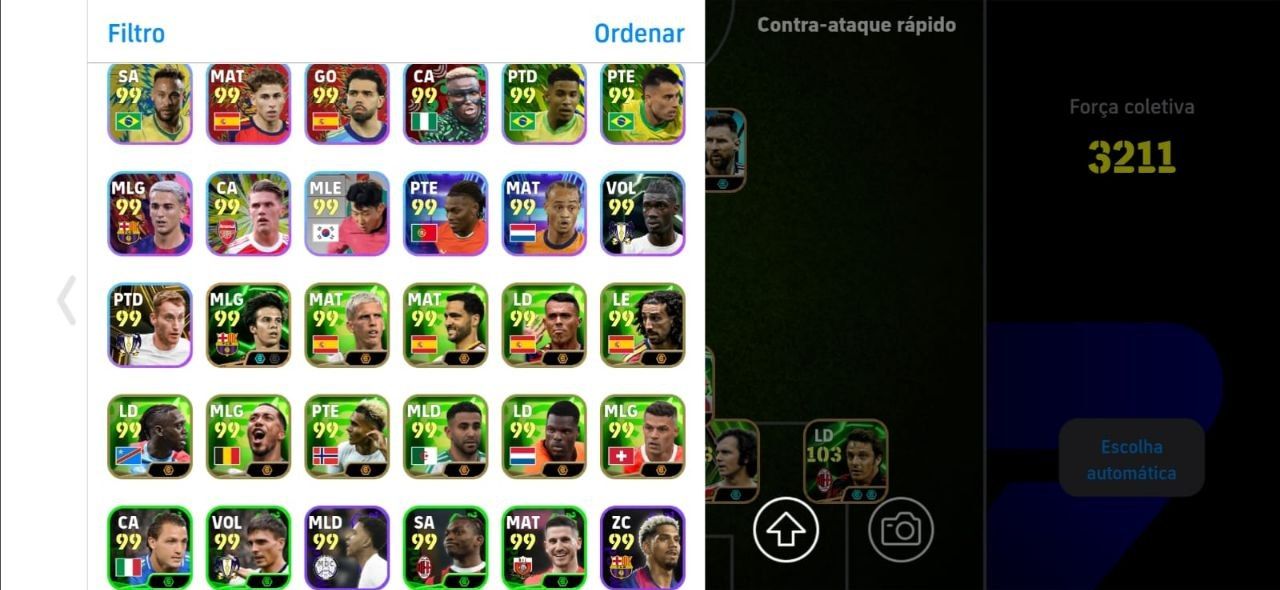 CONTA EFOOTBALL RARA! TOTTI BUGADO + ROMARIO + MESSI PRIME + RODRI BUGADAÇO E++!
