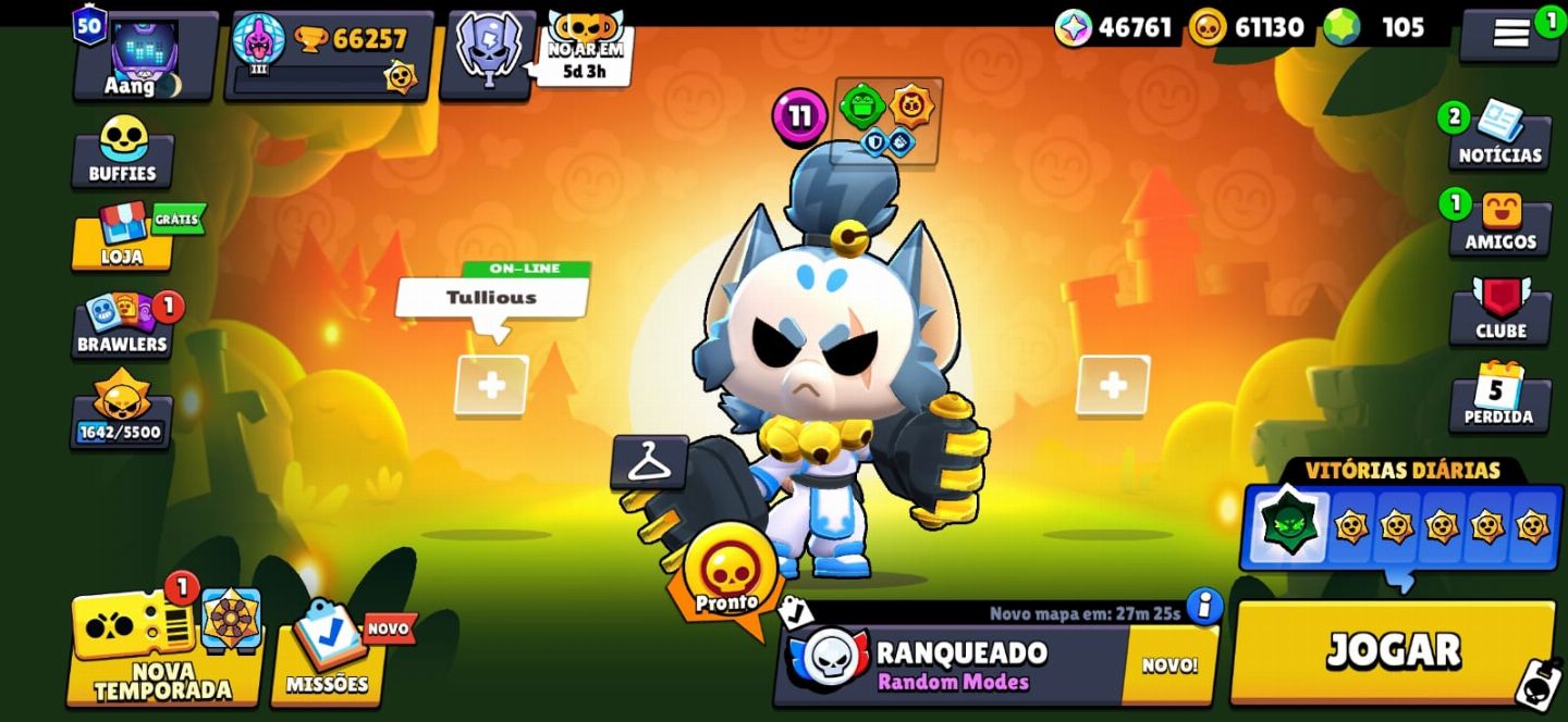CONTA BRAWL STARS 65K+ | 99 BRAWLERS | SKINS EXCLUSIVAS | LIGA LENDÁRIA MÁX.