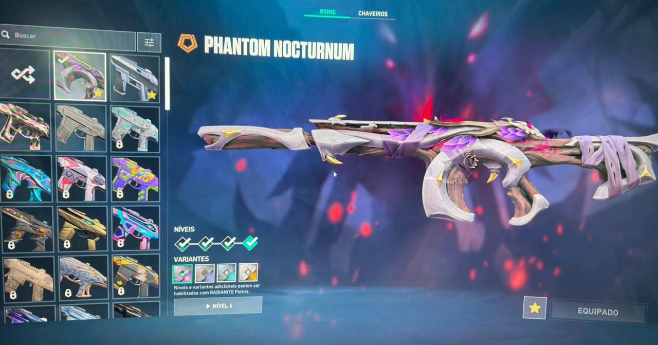 CONTA VALORANT COM SKINS DE VANDAL E PHANTON