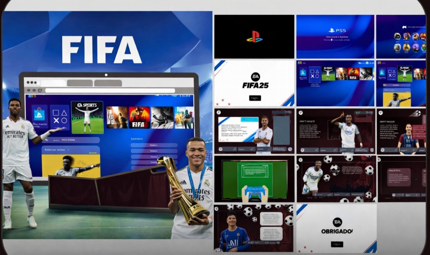 (ENTREGA AUTOMÁTICA) SLIDE DO FIFA 100% EDITAVEL NO CANVA