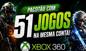 51 JOGOS DE XBOX 36O MIDIA COMPARTILHADA