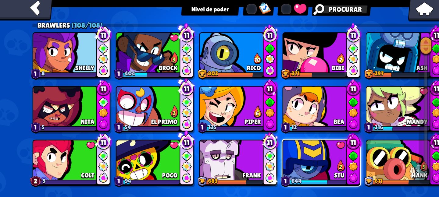 Conta BRAWL STARS muito boa!! Olhem as fotos!!!