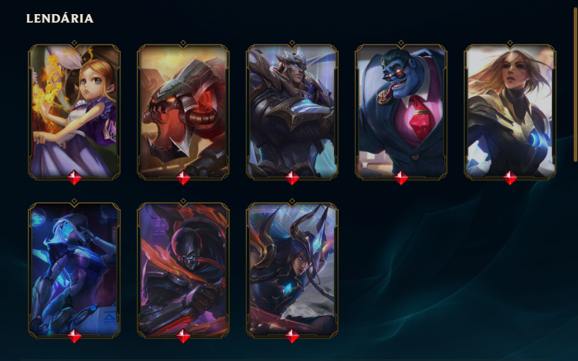 [ENTREGA AUTOMATICA] CONTA LOL COM 28 SKINS - 8 LENDARIAS - ANNIE, YONE e ASHE