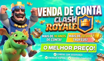 Conta clash royale +10k troféus 10 anos