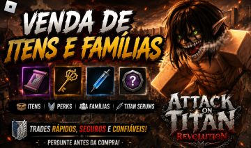 AOT REVOLUTION | BARATO | FAMILY | SERUM | PERKS | SCROLLS | KEYS | BAÚS