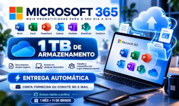 PACOTE OFFICE 365 ATIVO NA SUA CONTA | 1 MÊS + BRINDE (ENTREGA AUTOMATICA)