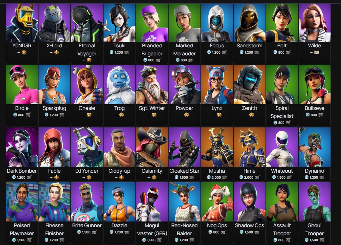 Conta Fortnite RARA -Travis Scott - glow + skins e picaretas tryhard+ 1185 Itens