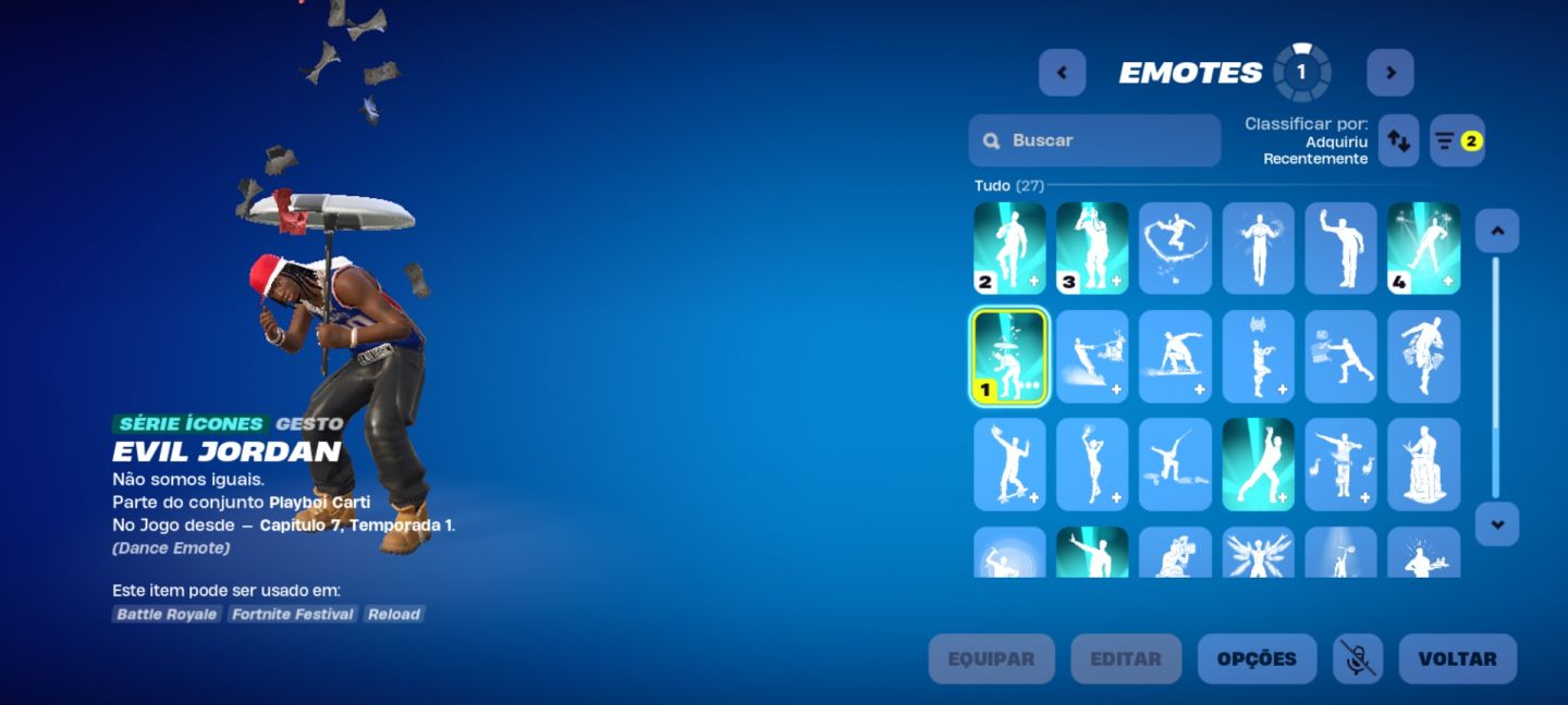 CONTA FORTNITE BUNDLE PLAYBOI CARTI COMPLETO