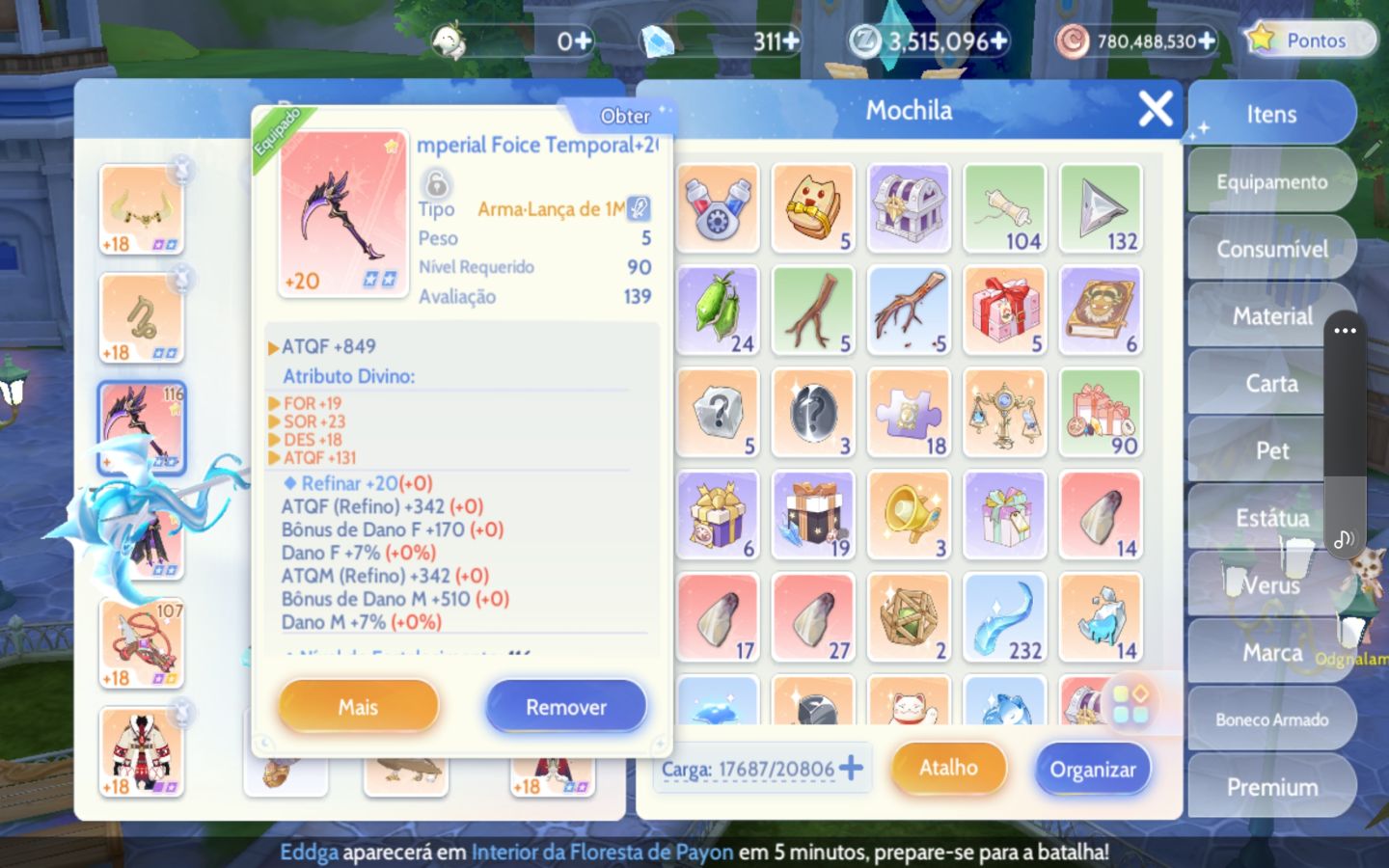 Ragnarok origin global lvl 143 700k poder