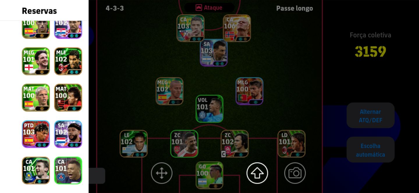 Conta eFootball Mobile|Força 3159|Beckenbauer Costacurta Neymar Santos + 5.8M GP