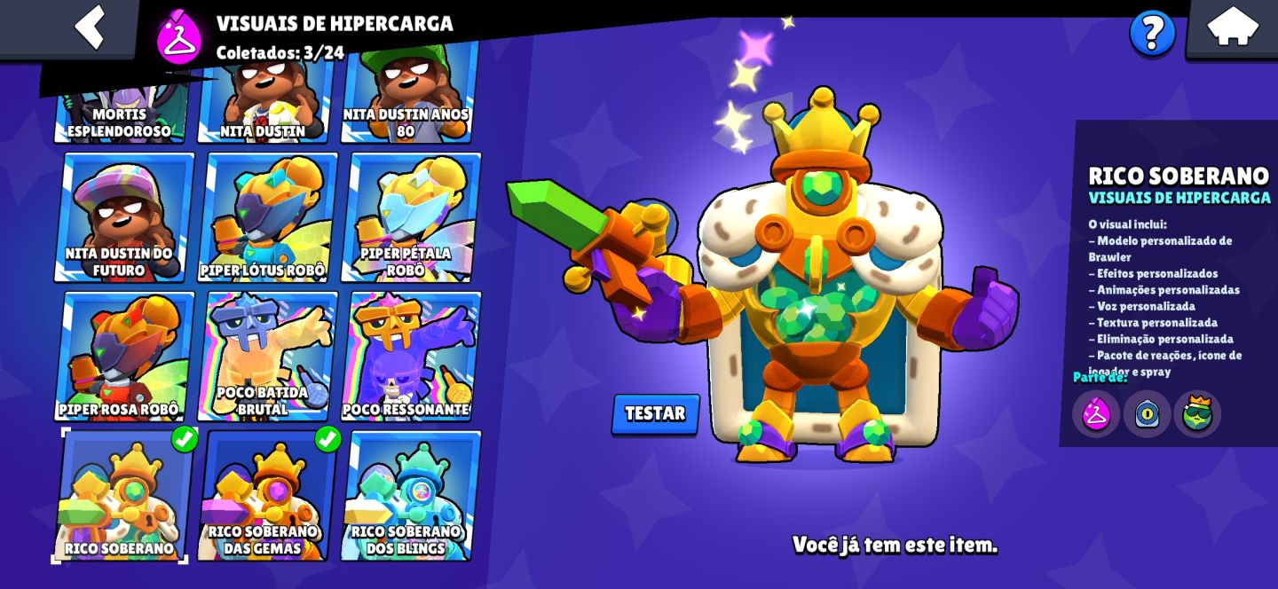 CONTA DE BRAW STARS 47088 Troféus, conta de 2021. (Valor negociável)