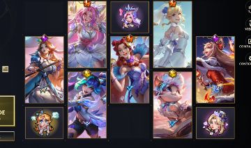 Wild Rift lux e seraphine Rosa de cristal + yuumi prestígio.