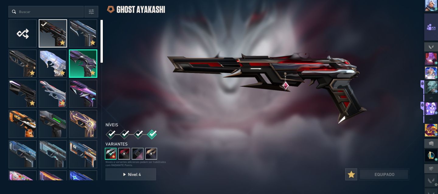 Conta de Vava com 72 Skins de Loja, Incluindo Pacotes Champions