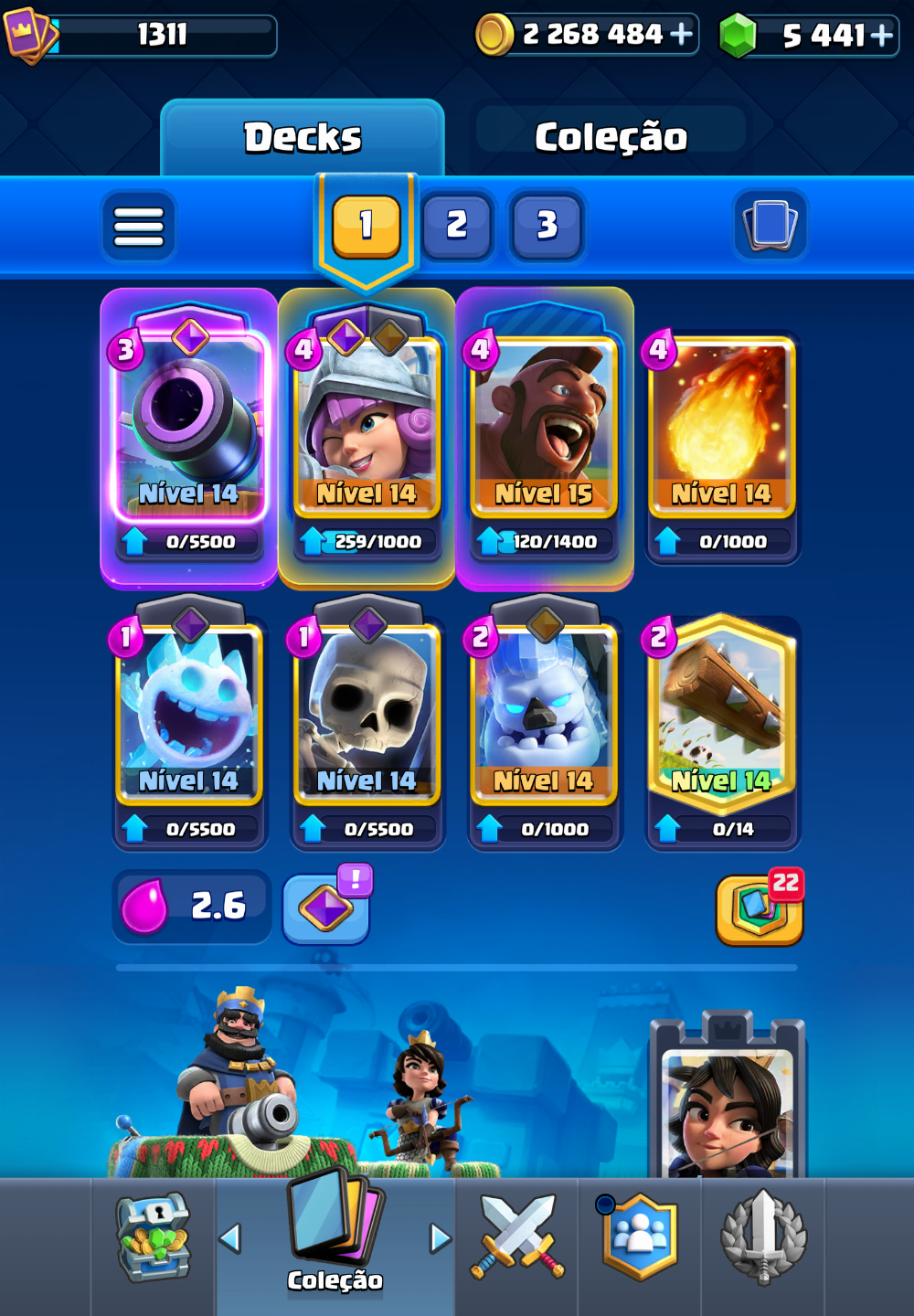 Conta brawl stars + clash royale (30k + 10k)