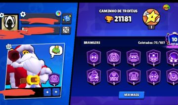 Conta Brawl Stars 21K Troféus | 76 Brawlers | 15 Max