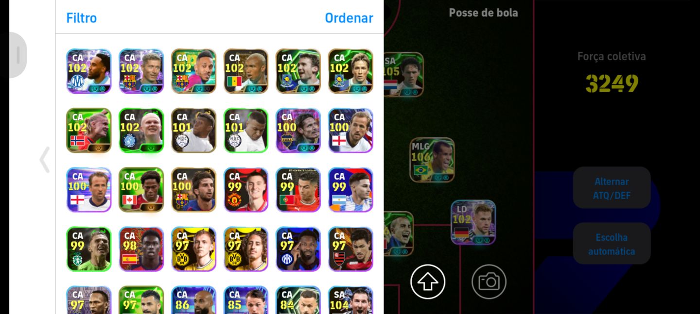 CONTA EFFOTBAL COM MUITOS PAGOS! PEGANDO 3255 + DE FORÇA MAXIMA