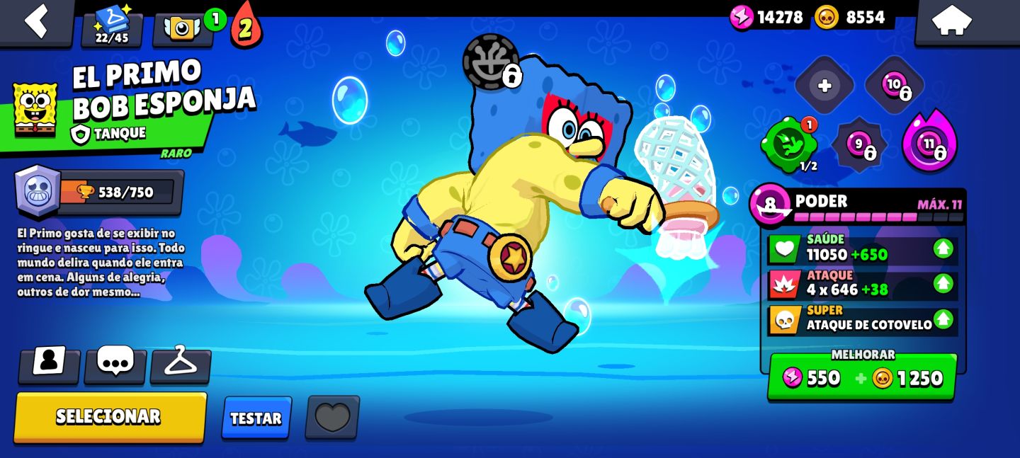 Conta de brawl stars, muitas skins Brawlers upados é muito mais