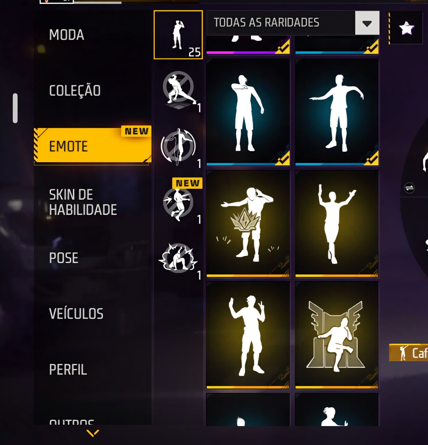 Conta rara free fire