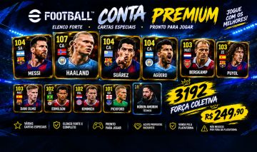 EFOOTBALL 3192 | HAALAND 107 | SUÁREZ 104 | AGÜERO 104 | BERGKAMP 103 | AMORIM